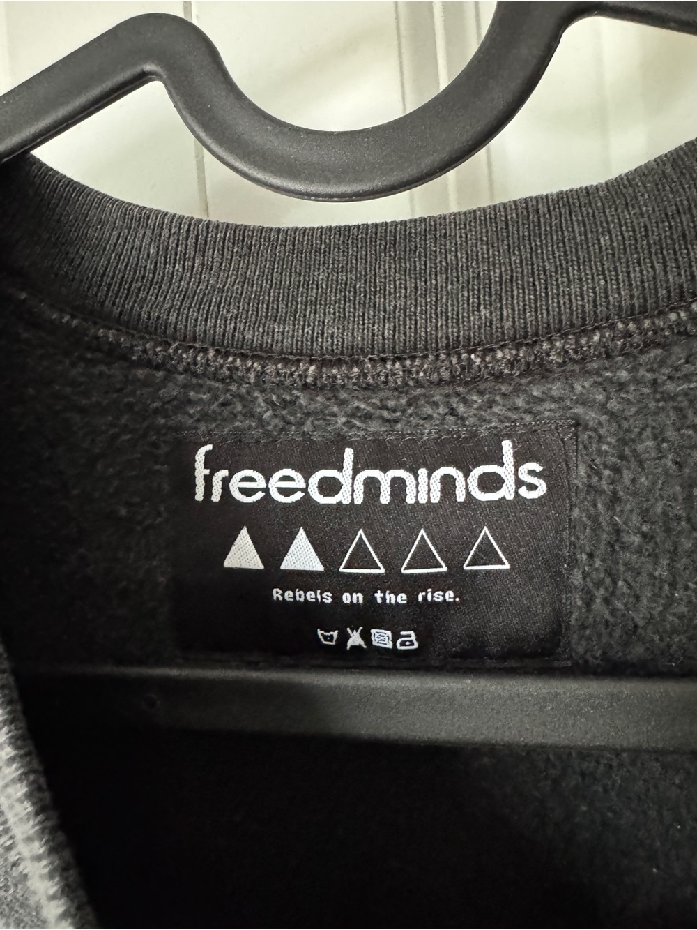 Freedminds Black Pyramid Eye Graphic Crewneck Sweatshirt - Picture 4 of 9